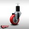 Service Caster 3.5'' SS Red Poly Wheel Swivel 1-3/4'' Expanding Stem Caster SCC-SSEX20S3514-PPUB-RED-134 - alternate 2